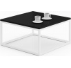 Konferenční stolek BELTEN 65x65 Bílý+Černý