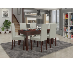 Sada stolu s židlemi RODOS 56 Tmavý ořech