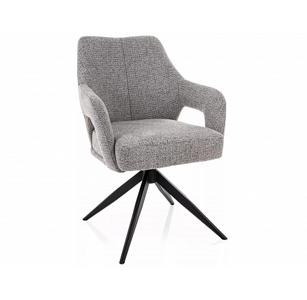 ŽIDLE OLSEN NOELLE ČERNÝ RÁM / ŠEDÁ 09