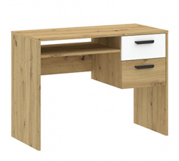 Psací stůl BASIC TWO, Dub Artisan/Bílá