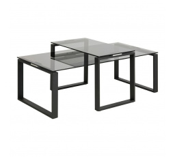Sada 2 konferenčních stolků Katrine kouřové