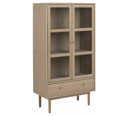 Vitrína Aston bělený dub