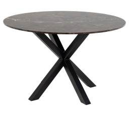 Stůl Heaven 120 cm hnědý/ černý