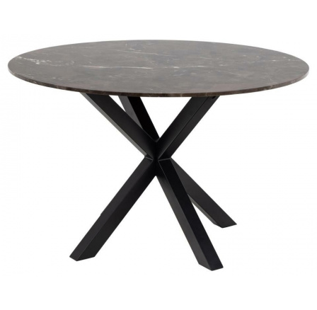 Stůl Heaven 120 cm hnědý/ černý