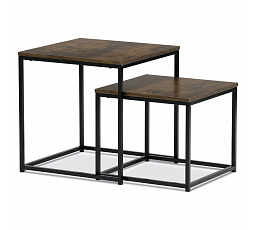 Odkládací stolek 50x50x52cm, mdf, old wood, AF-076 OLW