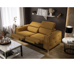 Sofa ORION II , relax 190 cm - žlutá