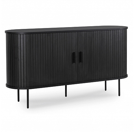 Dvoudveřová posuvná komoda TRISH 140 Černá