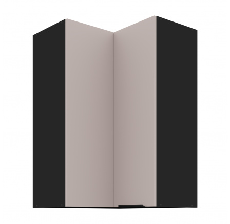 Horní skřínka ARONA - 60x60 GN-90 2F (90°), Černá mat/Kašmír Horní skřínka ARONA - 60x60 GN-90 2F (90°), Černá mat/Kašmír