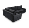 Rohová sedací souprava L Amalia - černá