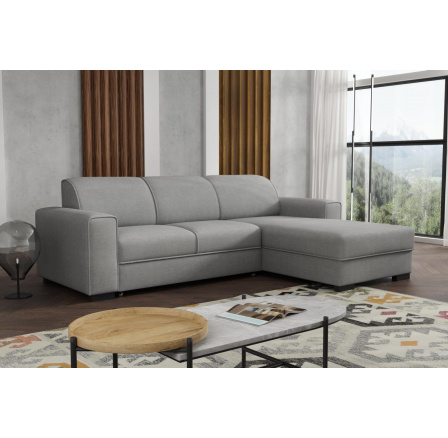 Rohová sedací souprava Lubor P světle šedá
