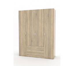 Šatní skříň SID 4d3s (70410), Dub sonoma