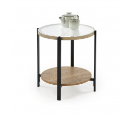 Konferenční stolek KAMALA S, přírodní / černá