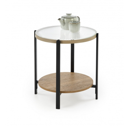 Konferenční stolek KAMALA S, přírodní / černá