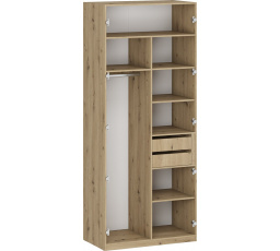 Šatní skříň FORMO KORPUS K5, dub artisan