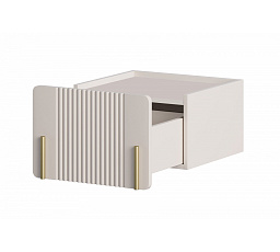 MALMI Noční stolek 45 1SZ - kašmír / zlatý / závěsný