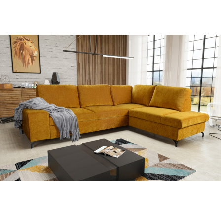 Rohová sedací souprava s funkcí spaní Lorien L Monolith 48  Strana pravá