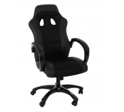 Kancelářská židle Race černá černá eko kůže