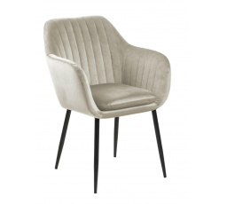 Židle Emilia Velvet písek / černá