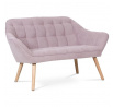 Dvoumístná pohovka, růžová, látka, AK-322 PINK2