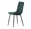 Jídelní židle, zelená, sametová látka, CT-281 GRN4