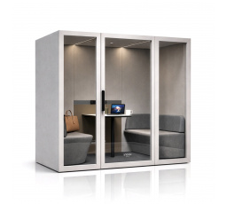 Akustická budka do kanceláře INBOX pro 4 osoby 2200 x 2200 x 1220 mm