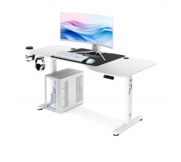 Herní stůl 160 cm s nastavitelnou výškou  X-TENSIO 1600 bílý