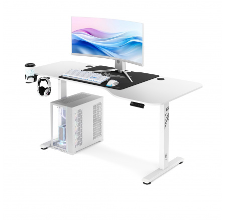 Herní stůl 160 cm s nastavitelnou výškou  X-TENSIO 1600 bílý