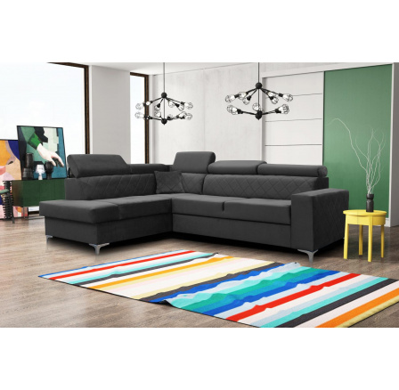 Rohová sedací souprava Silk L šedá Rohová sedací souprava Silk L šedá