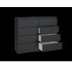 Komoda MALVÍNA M8 120, Černá