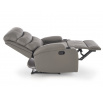 Polohovatelné křeslo PERUS, Šedá ekokůže