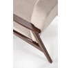 Křeslo MILANO 1S, Béžová 15/Tmavý ořech