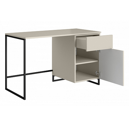 ASHA PSACÍ STŮL 120 1D1SZ - kašmír / černý rám