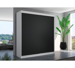 Posuvná skříň TERECIA 200 Bílá+Černá