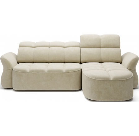 Rohová sedací souprava s elektrickým rozkládáním BENETH - Pravá, Monolith 04