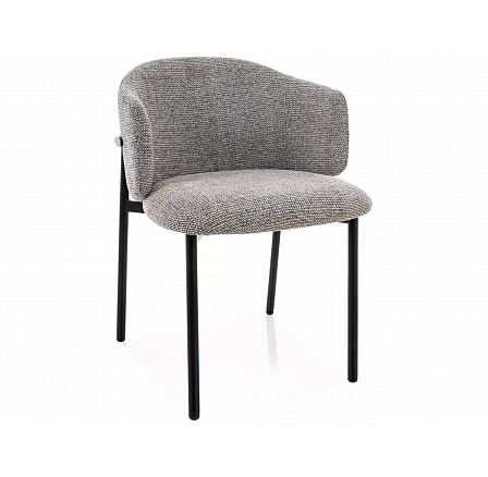 ŽIDLE OSAKA ČERNÝ RÁM / ŠEDÉ ČALOUNĚNÍ. 254