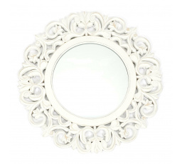 Zrcadlo Sculpted bílé