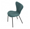 Jídelní židle, modrá, látka, CT-S8010 BLUE2