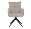 Jídelní židle, béžová, látka, DCH-P3170 LAN2