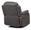 Polohovací křeslo, šedá, látka, TV-4086 GREY