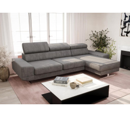 Rohová sedací souprava MILANO MINI 270 cm - šedá , pravá