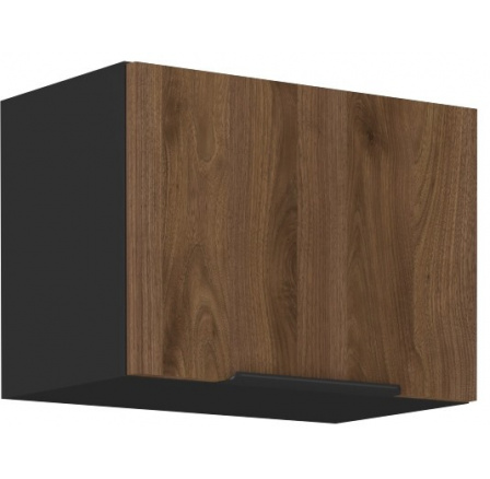 Horní skřínka MONZA - 50 GU-36 1F, Černá mat/Ořech Horní skřínka MONZA - 50 GU-36 1F, Černá mat/Ořech