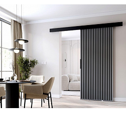 Posuvné dveře STANDART MIX L70, Šedá/Černá