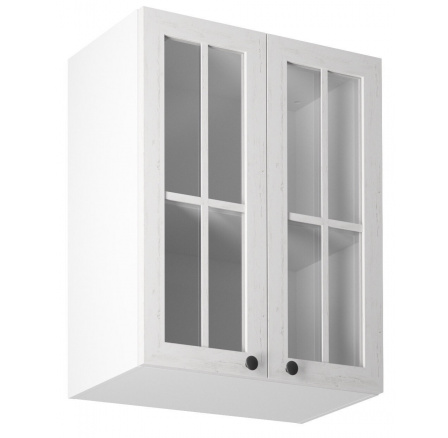 Kuchyňská horní skřínka PROWANSJA G60S, Bílá/Borovice Andersen