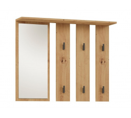 Věšák se zrcadlem PARGAS dub sonoma