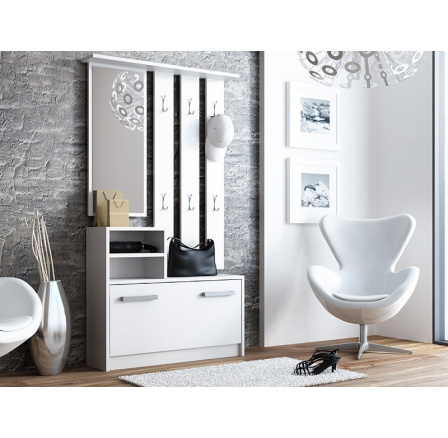 Předsíňová stěna Jantar bílá Předsíňová stěna Jantar bílá