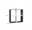 Regál Manja, antracit/bílá
