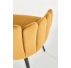 Jídelní židle K410, hořčicový Velvet