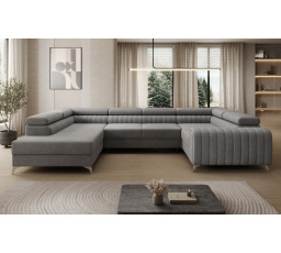 Rohová sedací souprava ve tvaru U LOUIS, Monolith 85 Levá