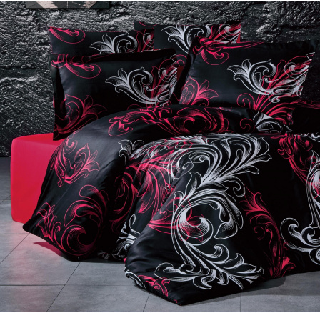 Saténový povlak na polštář Atlantis red 40x40