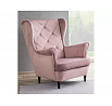 Křeslo LADY Velvet, starorůžový Bluvel 52/wenge